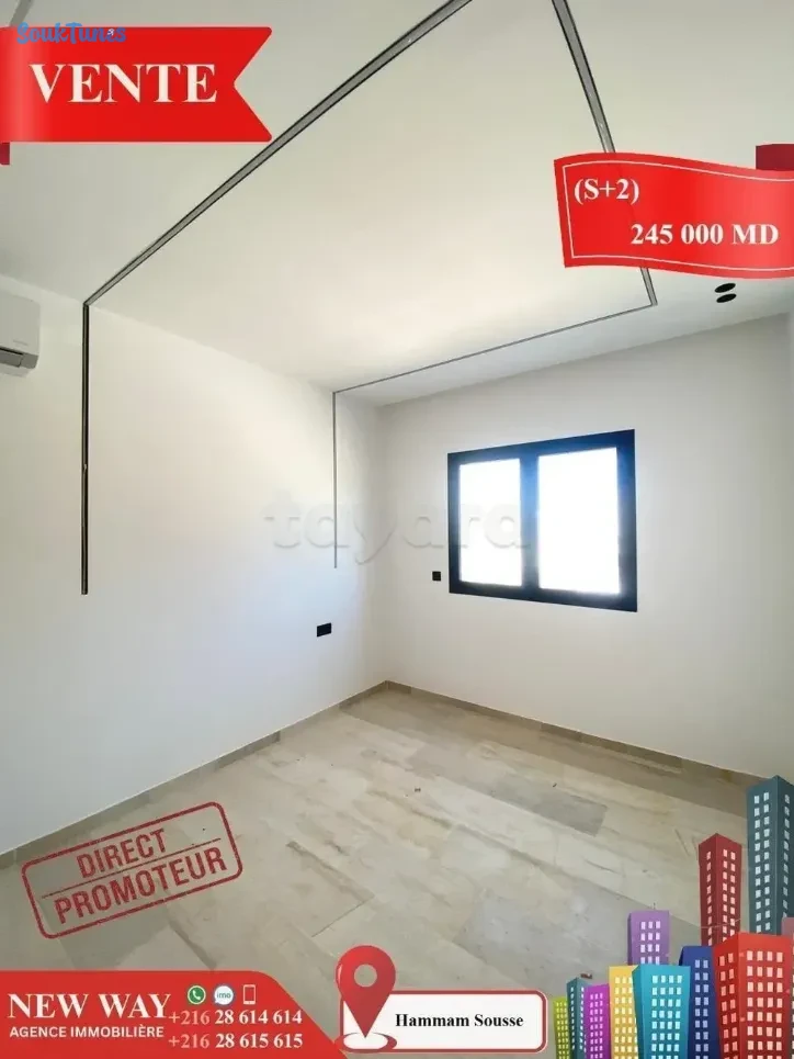Image 4 de l'annonce (S+2) à Hammam Sousse 💲245.000 TND