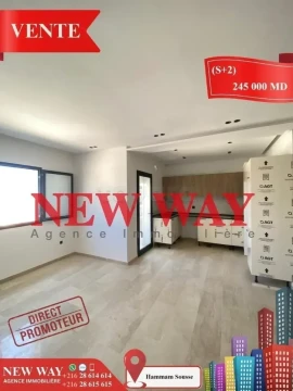 Image principale de l'annonce (S+2) à Hammam Sousse 💲245.000 TND