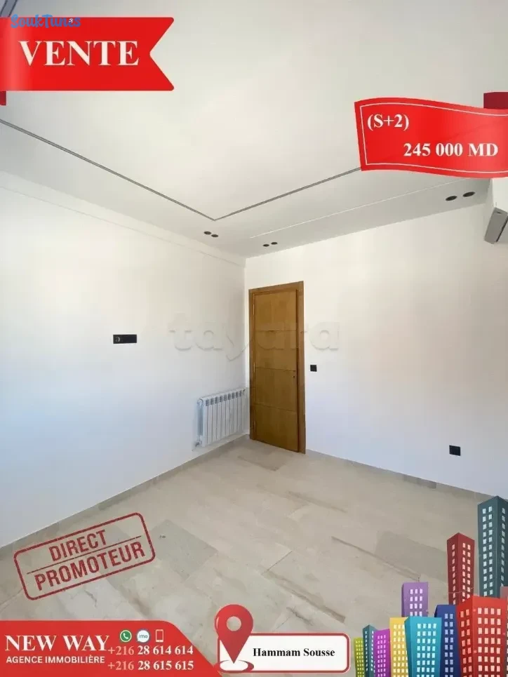 Image 5 de l'annonce (S+2) à Hammam Sousse 💲245.000 TND