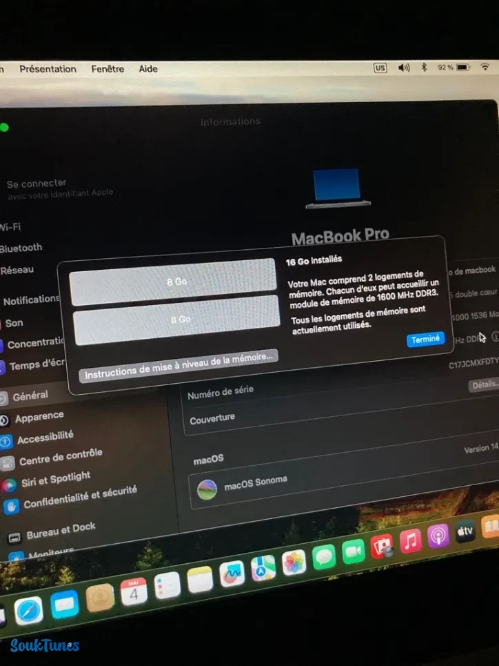 Image 6 de l'annonce MacBook pro 650 TND