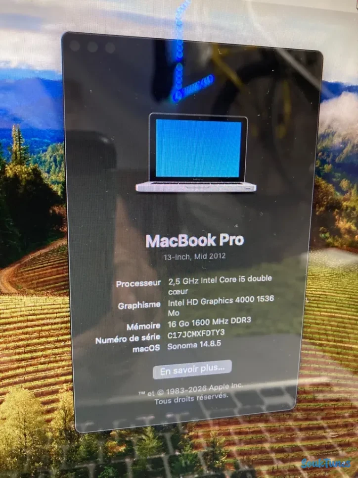 Image 4 de l'annonce MacBook pro 650 TND