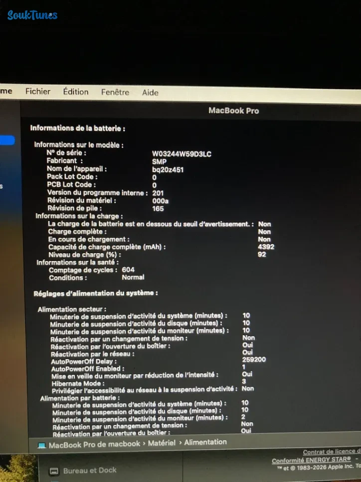 Image 8 de l'annonce MacBook pro 650 TND