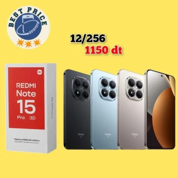 Image principale de l'annonce Smartphone Redmi Note 15 Pro 5G - 1150 DT