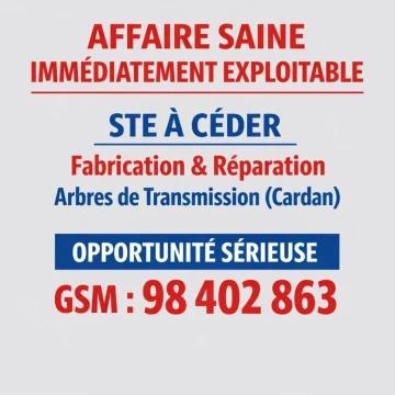 Image principale de l'annonce Opportunité immédiatement exploitable une Ste 