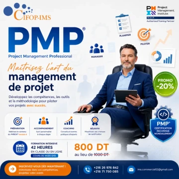 Image principale de l'annonce 𝐜𝐞𝐫𝐭𝐢𝐟𝐢𝐜𝐚𝐭𝐢𝐨𝐧 𝐏𝐌𝐏