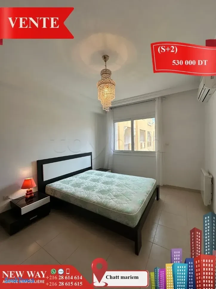Image 6 de l'annonce (S+2) à Chatt Mariem Pied dans l'eau💰530.000 TND