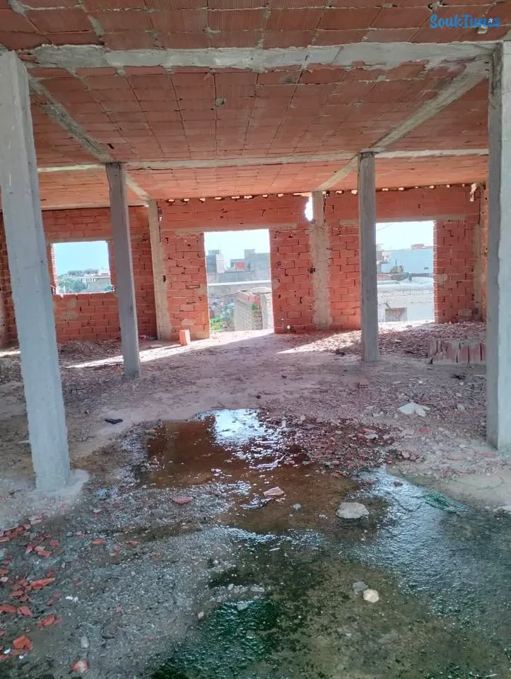 Image 9 de l'annonce  للبيع منزل غير مكتمل في منزل تميم 85000 دت 