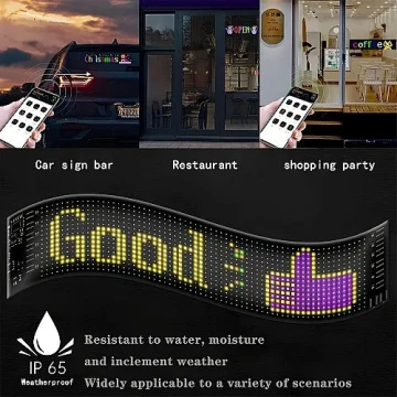 Image principale de l'annonce Panneau d'affichage LED Flexible 12 x 60 cm