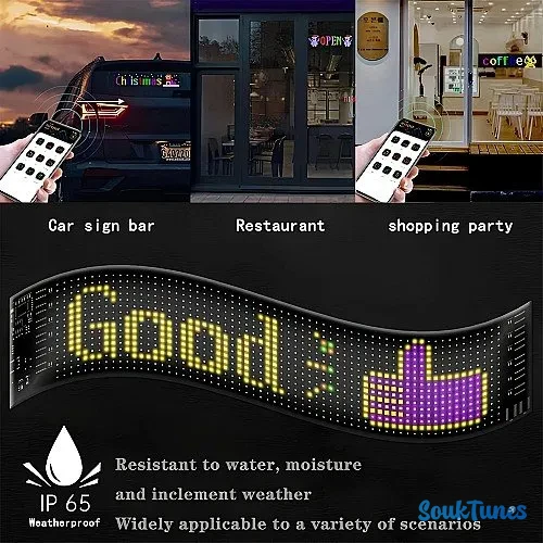 Image 8 de l'annonce Panneau d'affichage LED Flexible 12 x 60 cm