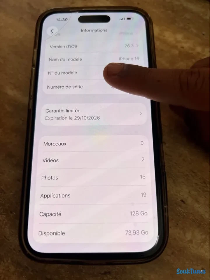 Image 6 de l'annonce Iphone 16 en bonne état🤷‍♂️2000 TND