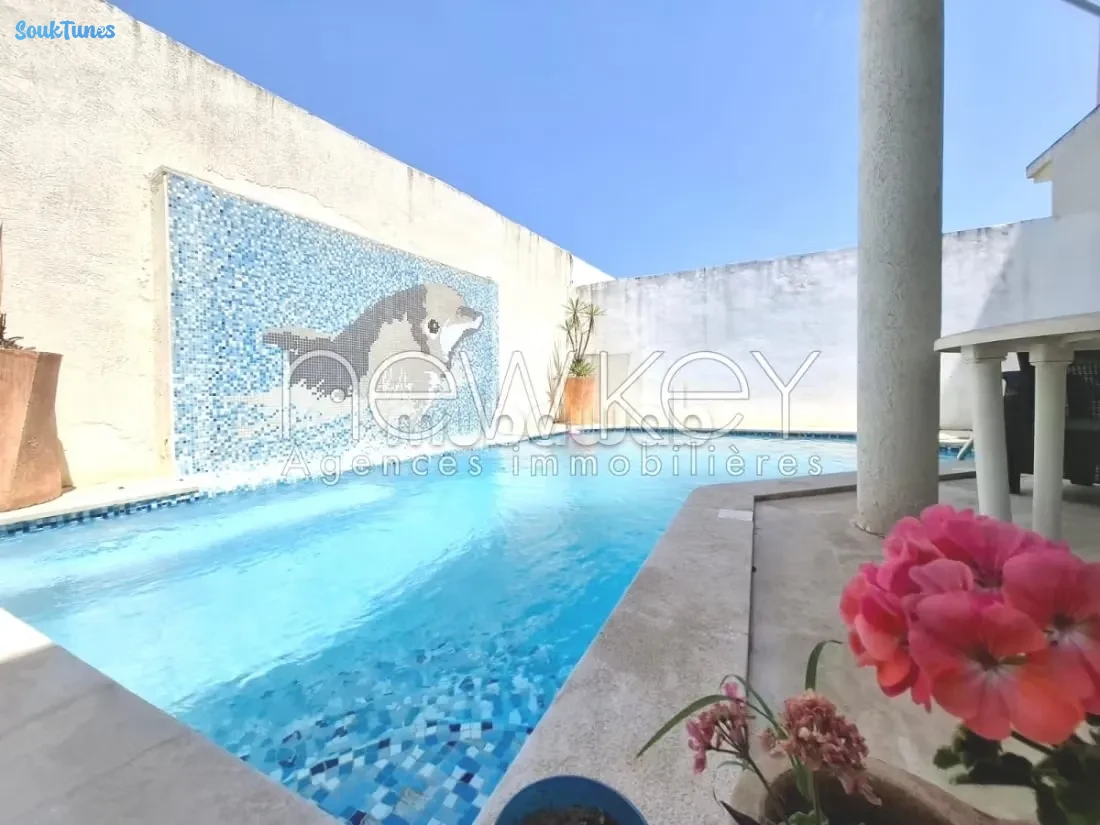 Image 4 de l'annonce Duplex S3 avec piscine à vendre à La Soukra