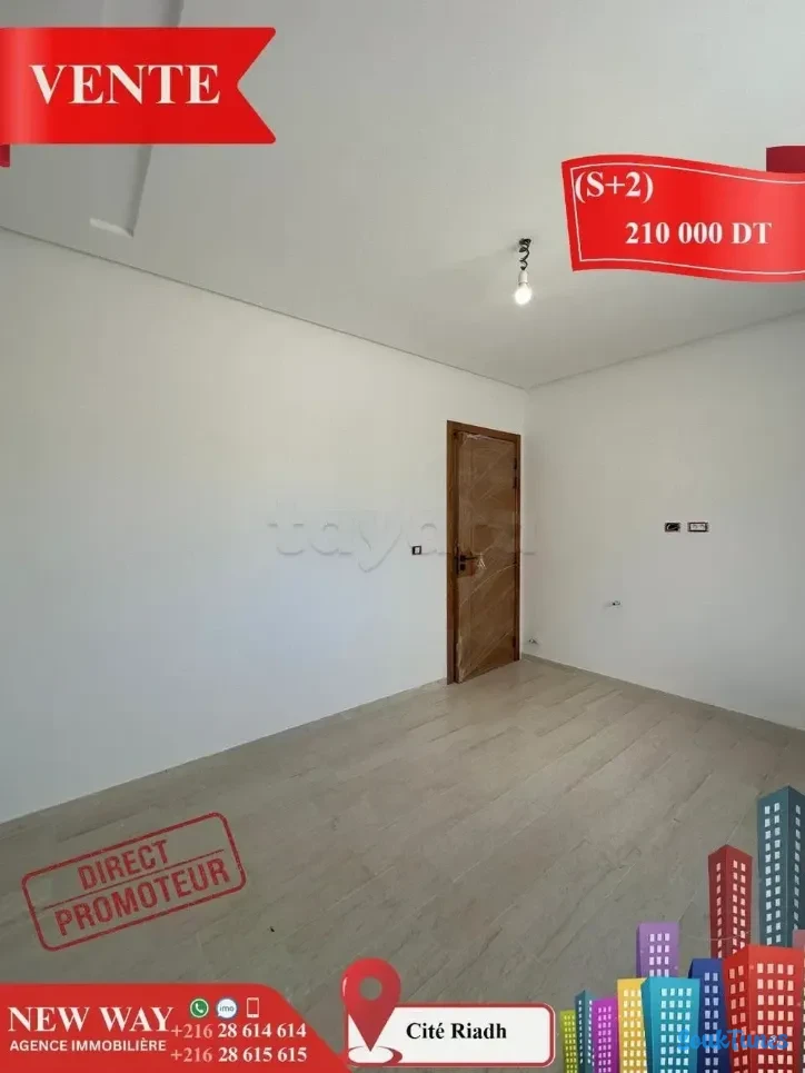 Image 8 de l'annonce (S+2) Directe Promoteur à Cité Riadh 💲210.000 TND