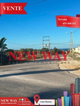 Image principale de l'annonce Terrain à Chatt Mariem 💲455.000 TND