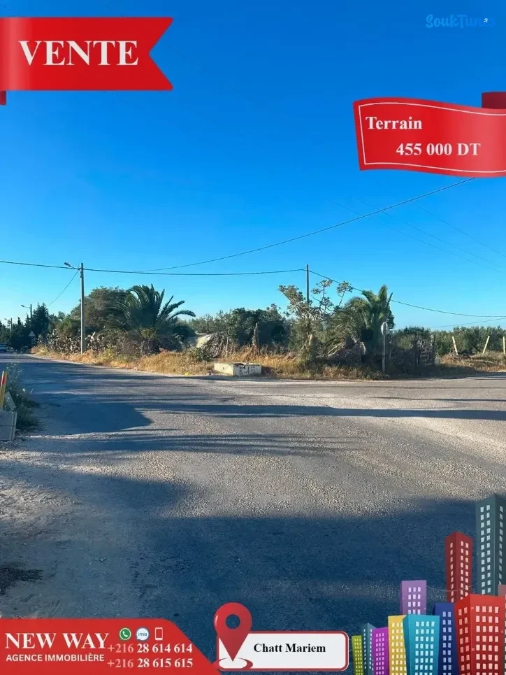 Image 6 de l'annonce Terrain à Chatt Mariem 💲455.000 TND
