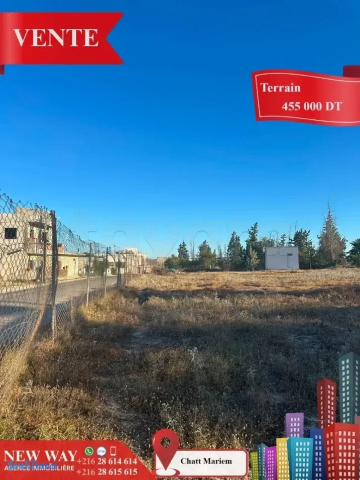 Image 4 de l'annonce Terrain à Chatt Mariem 💲455.000 TND