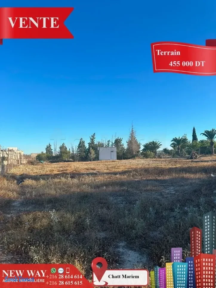 Image 5 de l'annonce Terrain à Chatt Mariem 💲455.000 TND