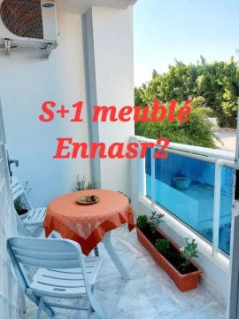 Image principale de l'annonce Particulier L S1 meublé Ennasr2 💲1.200 TND