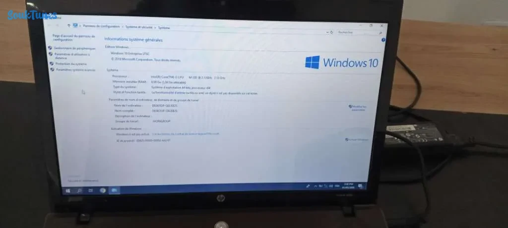 Image 5 de l'annonce Pc portable hp i3 ram 6go sans batterie