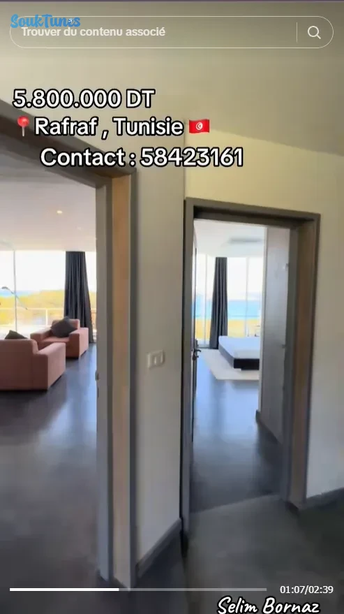 Image 4 de l'annonce A vendre une villa exceptionnelle située à Rafraf