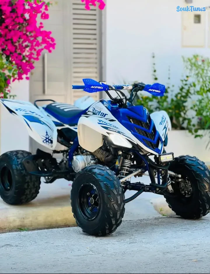 Image 3 de l'annonce Quad Yamaha Raptor 700R Blanc/Bleu Excellent État