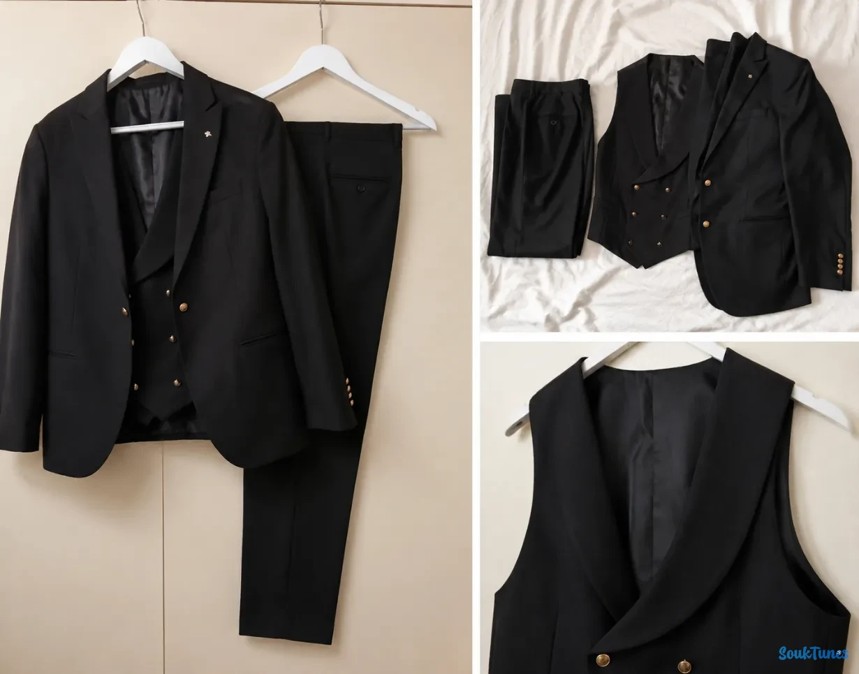 Image 4 de l'annonce Costume homme 4 pièce en noir