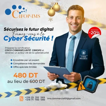 Image principale de l'annonce Formation en Cybersecurity 480 DT SEULEMENT