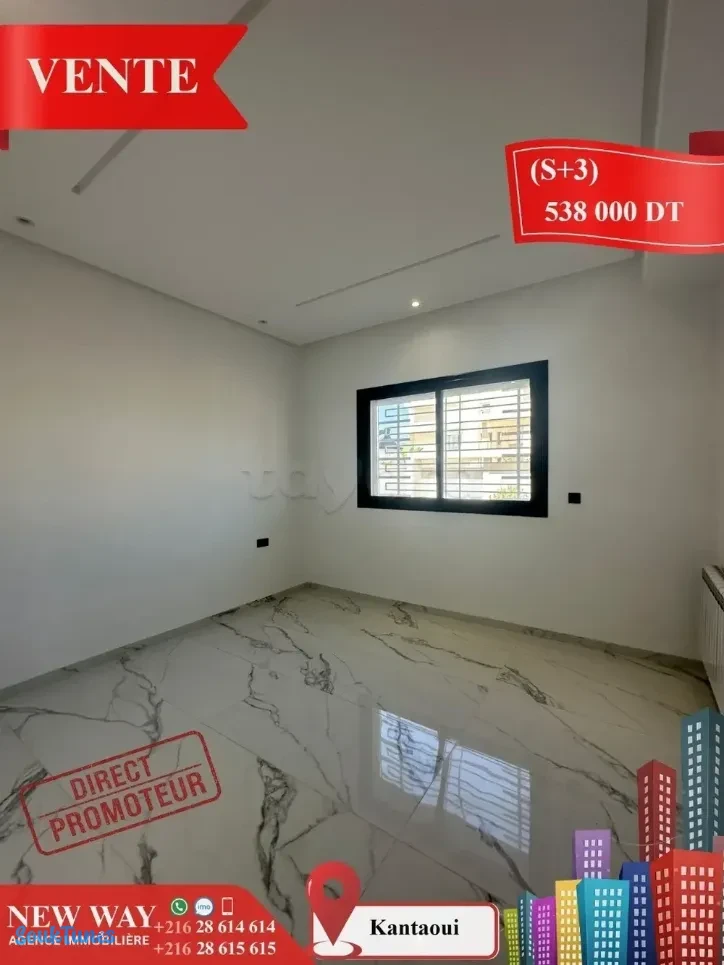 Image 6 de l'annonce (S+3) à Kantaoui Direct Promoteur💰538.000 TND