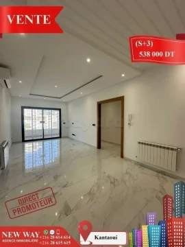Image principale de l'annonce (S+3) à Kantaoui Direct Promoteur💰538.000 TND